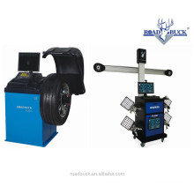 wheel balancing and wheel alignment machine